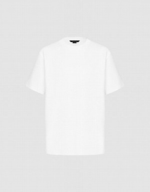 Urban Revivo Crew Neck Straight Men's T-Shirts White | MRPIVNF-25