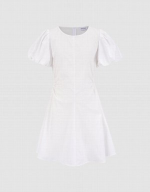 Urban Revivo Cut Out Women's Short Dress White | GYVRENP-36