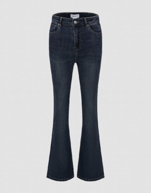 Urban Revivo Flare Women's Jeans Blue | AWONISM-79