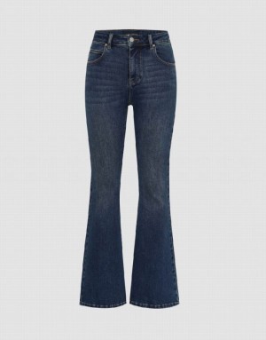 Urban Revivo Flare Women's Jeans Blue | IYZFVKR-16