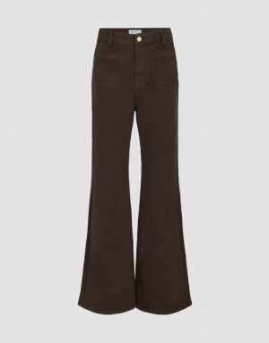 Urban Revivo Flare Women's Jeans Brown | FSVAXGQ-02