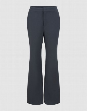 Urban Revivo Flare Women's Pants Dark Grey | DVCQPNX-02