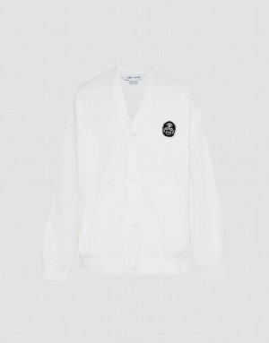 Urban Revivo Kimono Lapel Loose Men's Jacket White | IJPFQAL-49