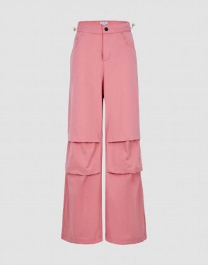 Urban Revivo Loose Women's Joggers Pink | XIQWTEB-92