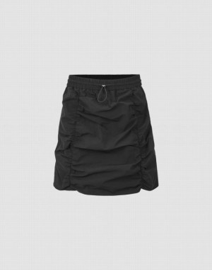 Urban Revivo Mini Straight Women's Skirts Black | IMOXNLB-21