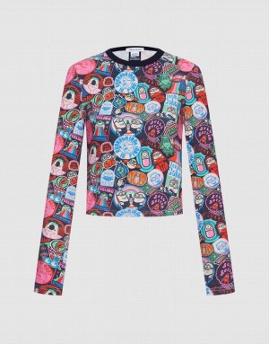 Urban Revivo Minions Long Sleeve Women's T-Shirts Multicolor | LDRZKEV-73