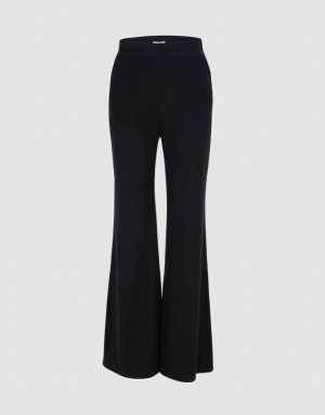 Urban Revivo Plain Flare Leg Women's Pants Black | NWSUDYP-82