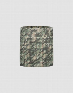 Urban Revivo Printed Mini Straight Women's Skirts Camo | LJEUNRD-47