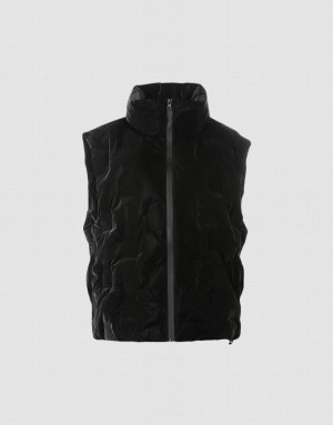 Urban Revivo Quilted Down Women's Down Jackets Black | TJLUFIG-90