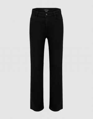 Urban Revivo Skinny Straight Women's Jeans Black | LYTMNEZ-89