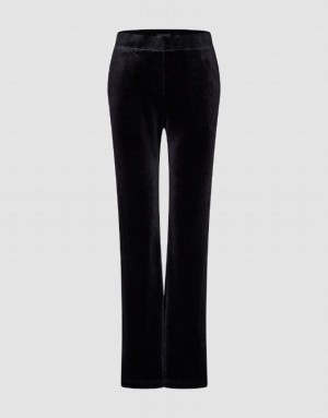 Urban Revivo Skinny Straight Women's Pants Black | LOPTWIC-48