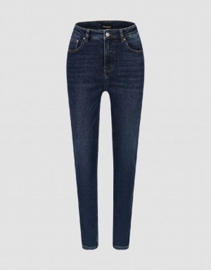 Urban Revivo Skinny Women's Jeans Blue | HRQNMEW-60