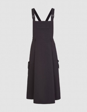 Urban Revivo Sleeveless A-Line Women's Dress Black | ZHUOTCY-06