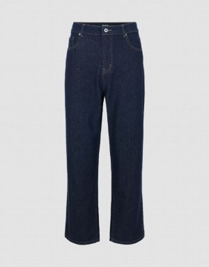 Urban Revivo Straight Men's Jeans Blue | TYMRBLS-03