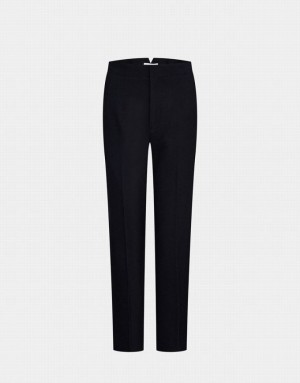 Urban Revivo Straight Tailored Women's Pants Black | EJZCVPD-95