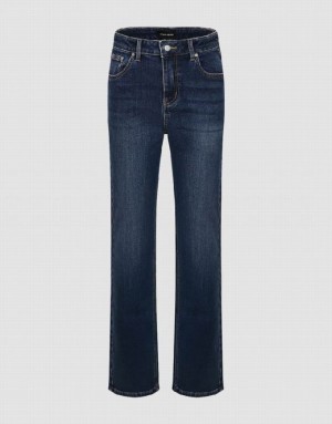 Urban Revivo Straight Women's Jeans Blue | KXVGCOM-74