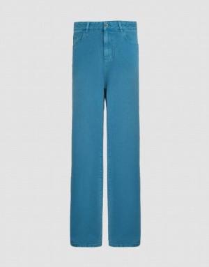 Urban Revivo Straight Women's Jeans Blue | YGCISUW-14