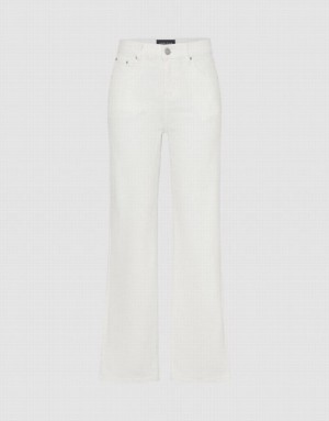 Urban Revivo Straight Women's Jeans White | ZJRPQSD-25