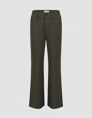 Urban Revivo Straight Women's Pants Grey | KNRBOFC-75