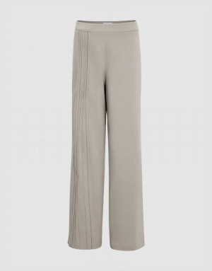 Urban Revivo Straight Women's Pants Grey | ERNMTZQ-05