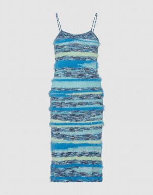 Urban Revivo Striped Cami Women's Knitted Dress Multicolor | BGHLQRV-15