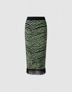 Urban Revivo Striped Knitted Women's Skirts Multicolor | MSAHKGC-04