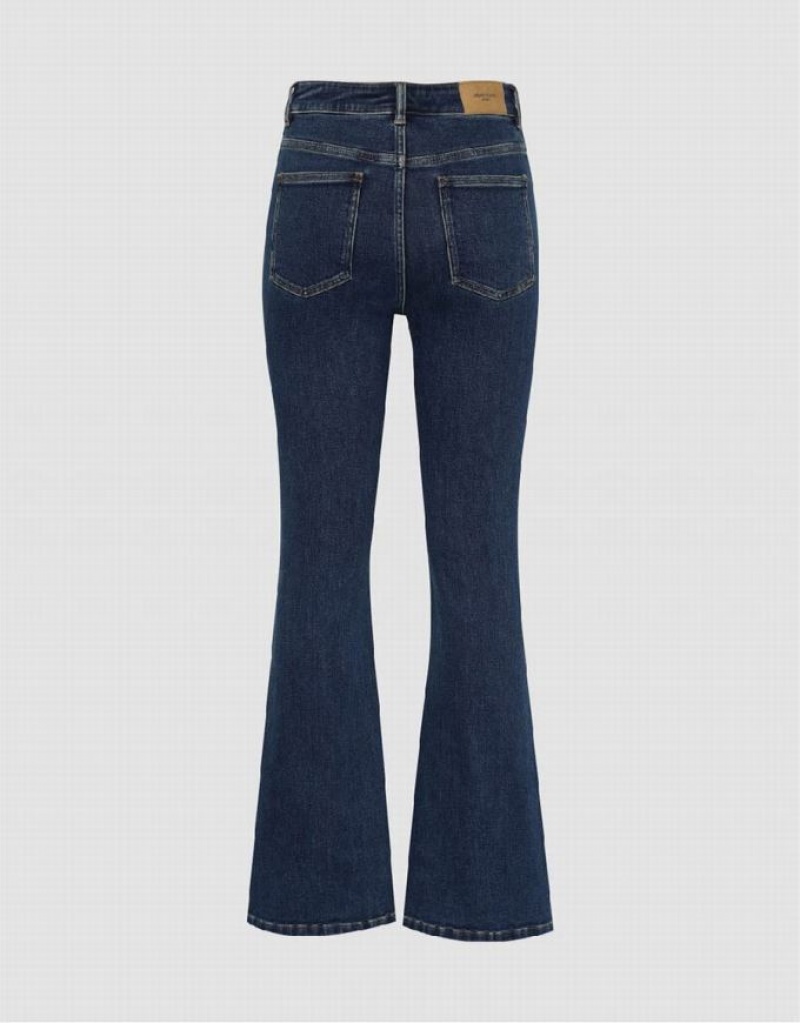 Urban Revivo Flare Women's Jeans Blue | IYZFVKR-16