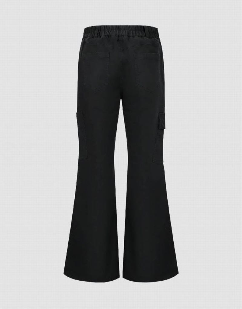 Urban Revivo Flare Women's Pants Black | EFRVHTN-46