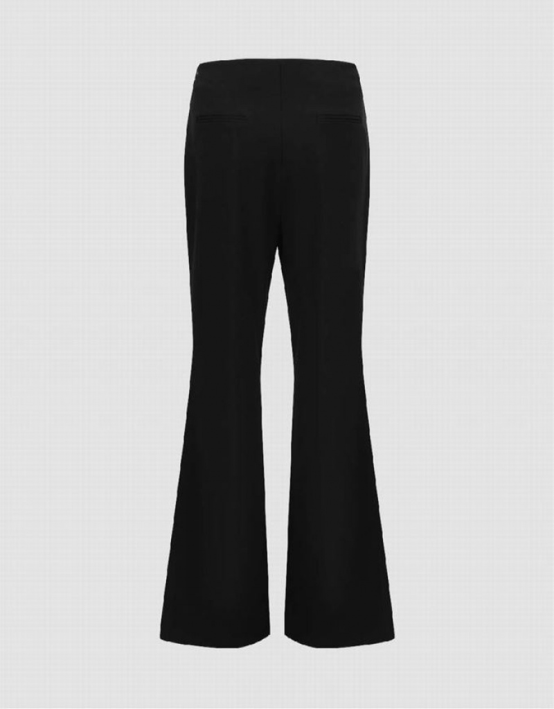 Urban Revivo Flare Women's Pants Black | UFLOCHI-17