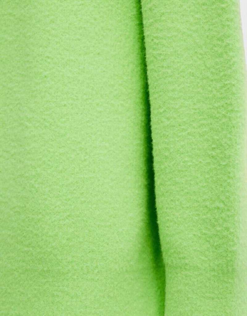 Urban Revivo Heart Detail Oversized Women's Sweaters Green | BCGMWEL-18