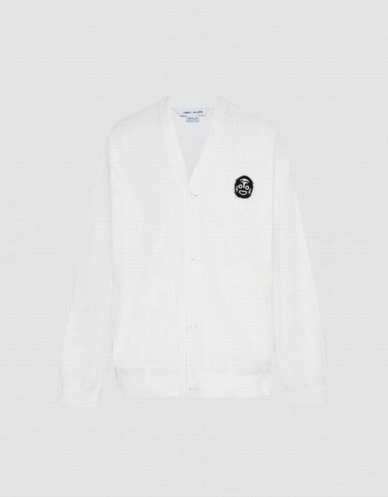 Urban Revivo Kimono Lapel Loose Men\'s Jacket White | IJPFQAL-49