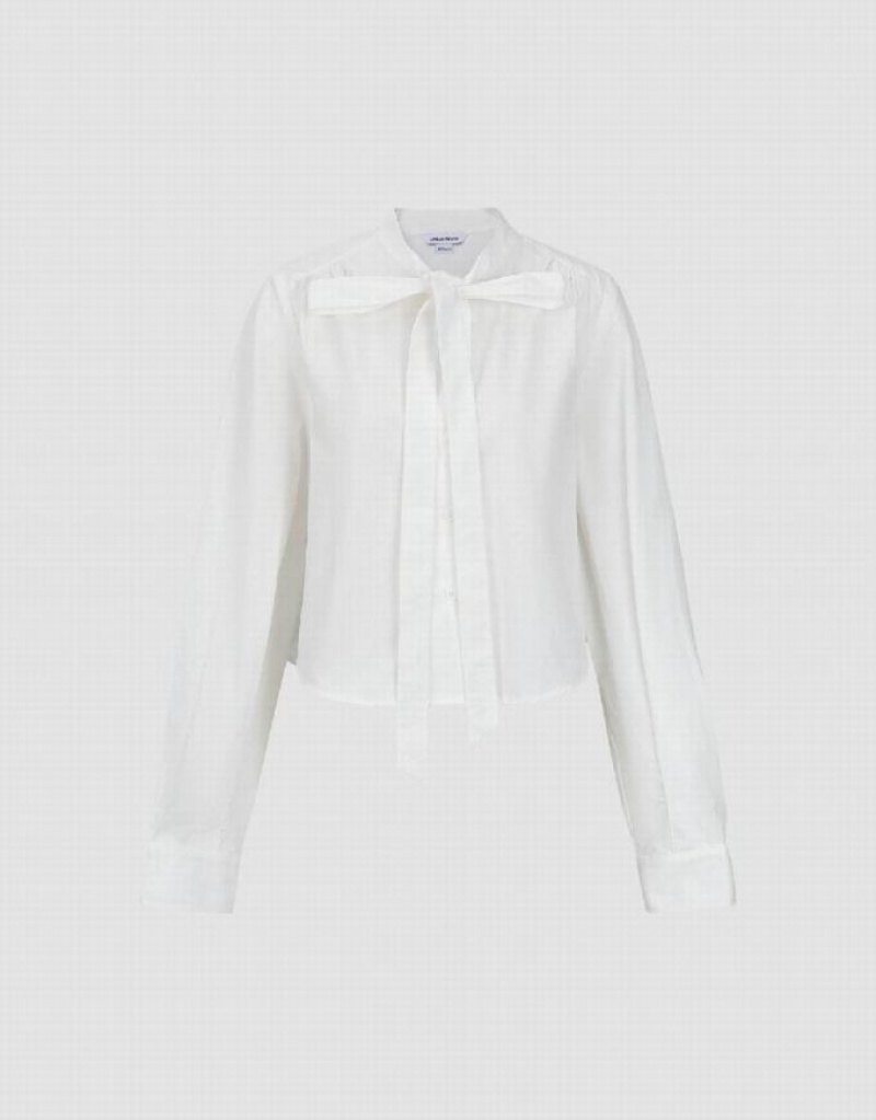 Urban Revivo Loose A-Line Women's Shirts White | GAMETXD-24