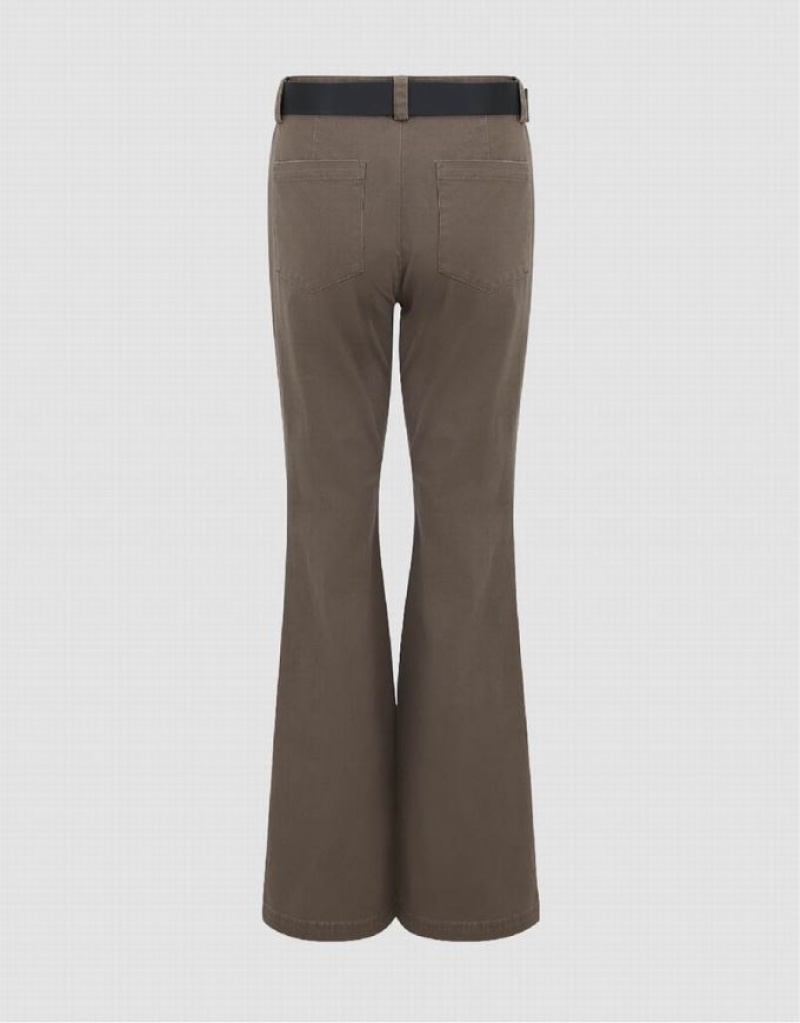 Urban Revivo Loose Flare Women's Pants Grey | OPCLHBU-91