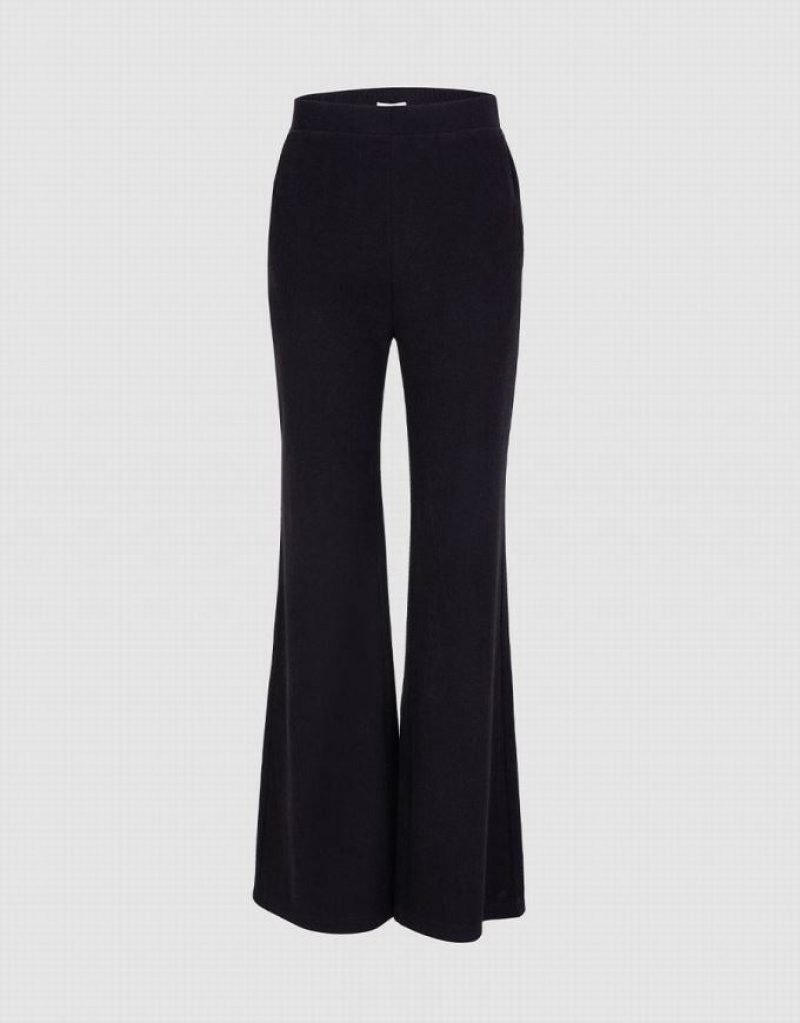 Urban Revivo Plain Flare Leg Women\'s Pants Black | NWSUDYP-82