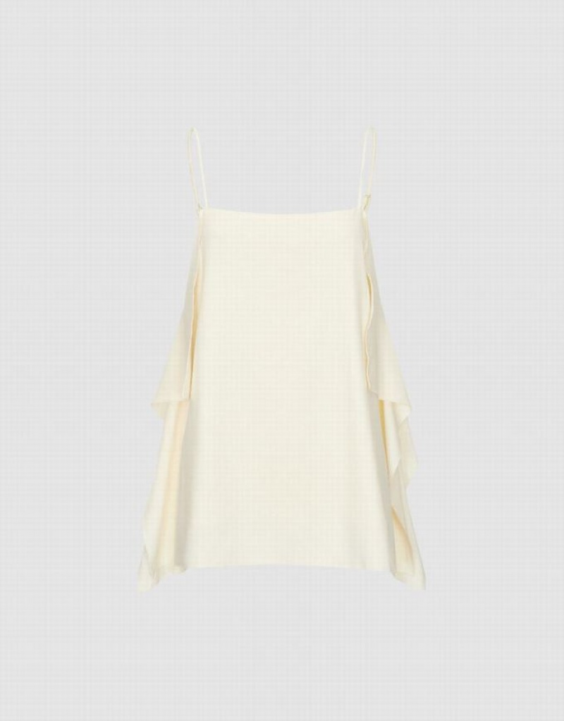 Urban Revivo Raffle Women's Camisole White | IZXCPQT-85