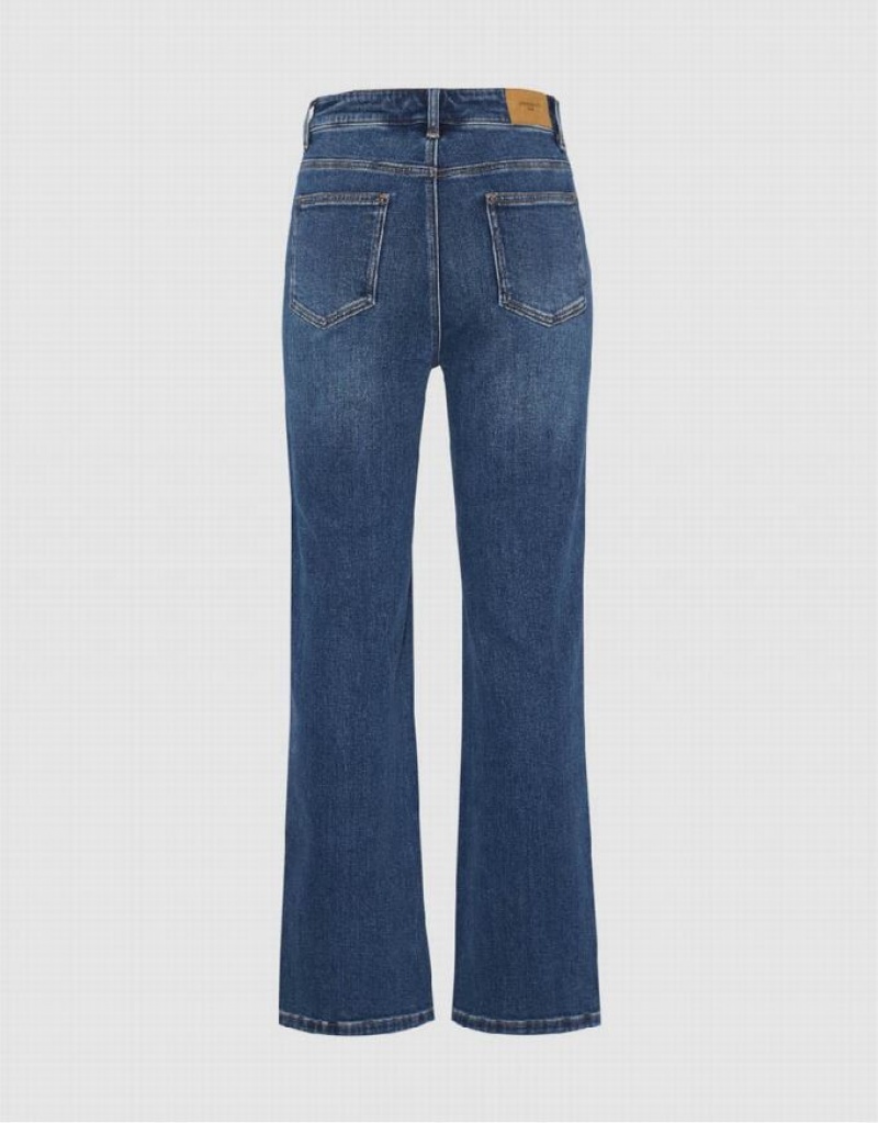 Urban Revivo Skinny Straight Women's Jeans Blue | YMHUZXO-46