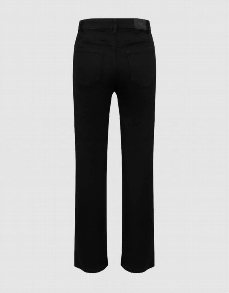 Urban Revivo Skinny Straight Women's Jeans Black | LYTMNEZ-89