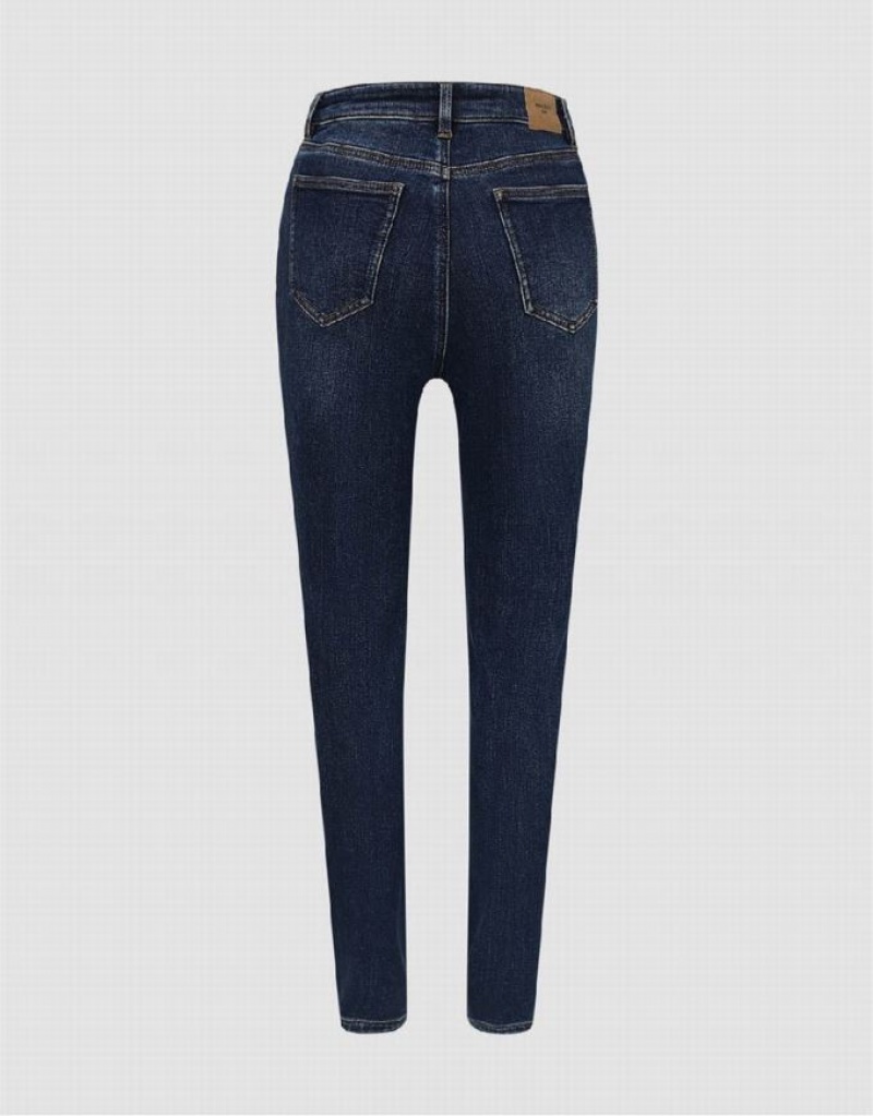 Urban Revivo Skinny Women's Jeans Blue | HRQNMEW-60