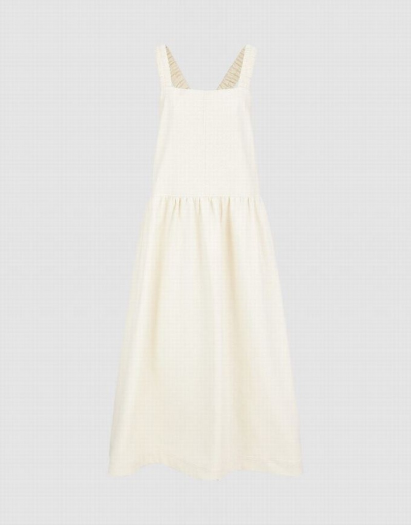 Urban Revivo Sleeveless A-Line Women's Dress White | GDSXNLP-32