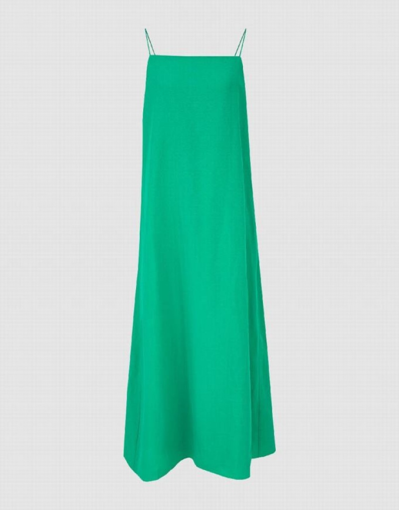 Urban Revivo Sleeveless Straight Women's Dress Green | UTREKOY-13