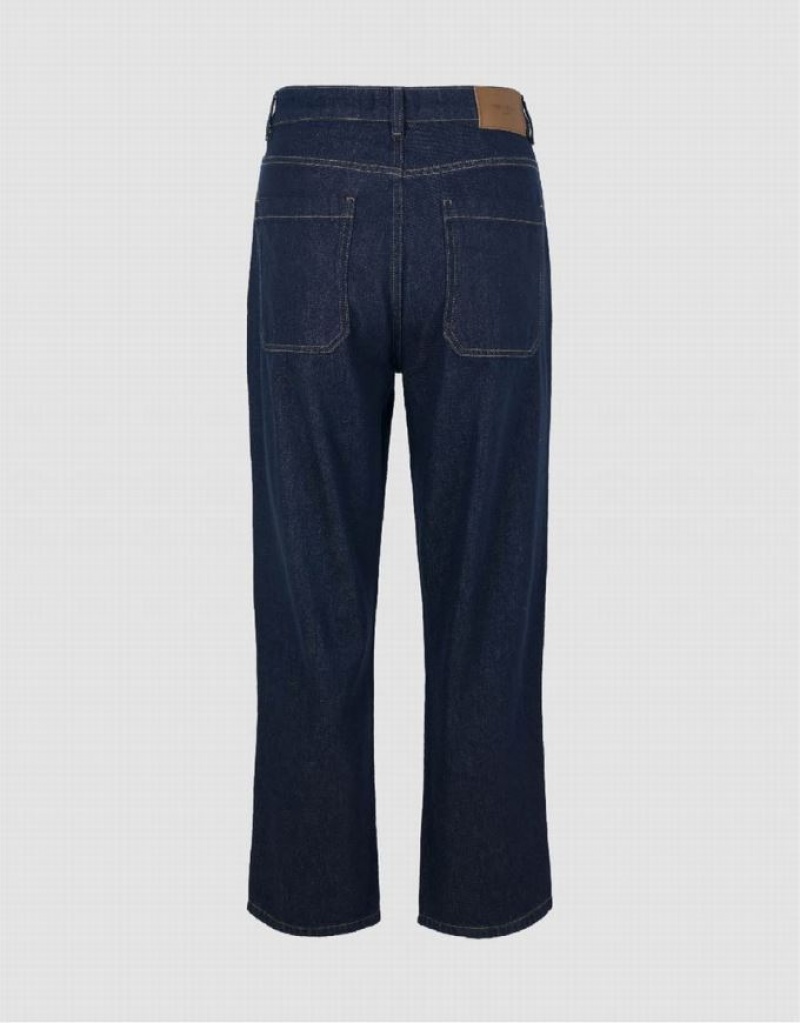 Urban Revivo Straight Men's Jeans Blue | TYMRBLS-03