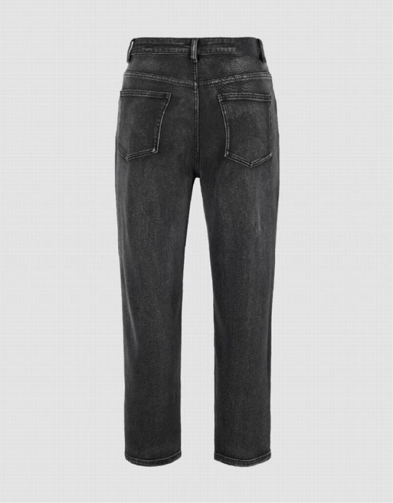 Urban Revivo Straight Men's Jeans Dark Grey | BEYZPXL-15