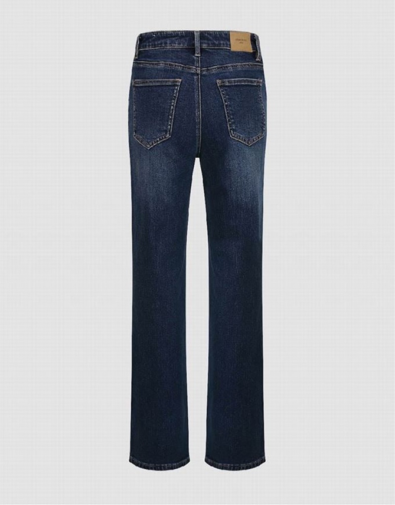 Urban Revivo Straight Women's Jeans Blue | KXVGCOM-74