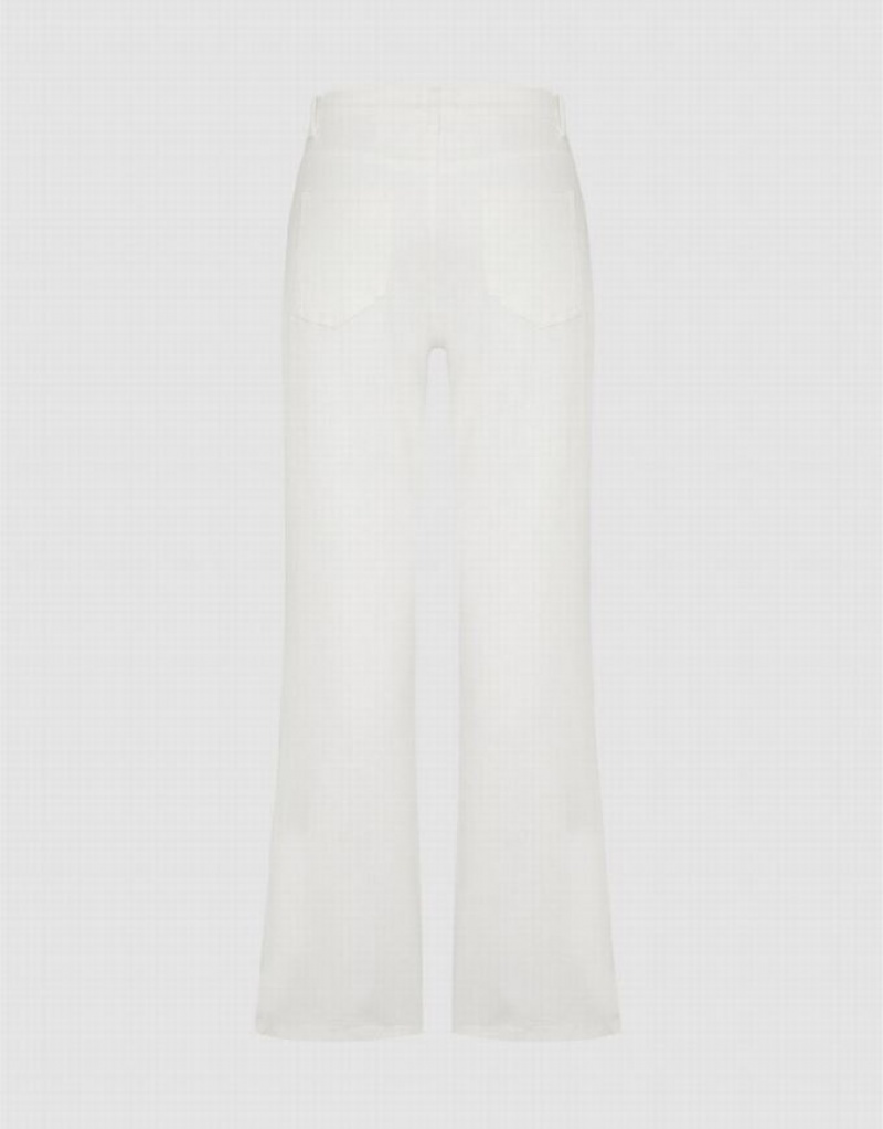 Urban Revivo Straight Women's Jeans White | ZJRPQSD-25