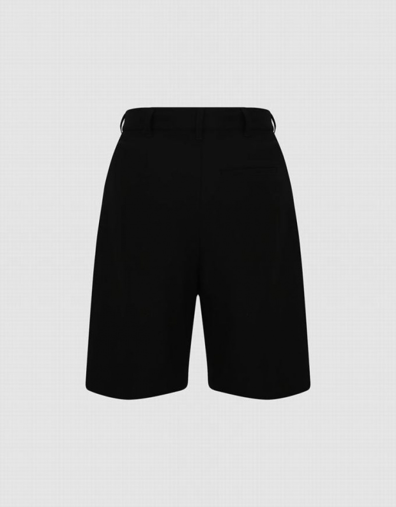 Urban Revivo Tailored Regular Women's Shorts Black | PQTCDOG-28