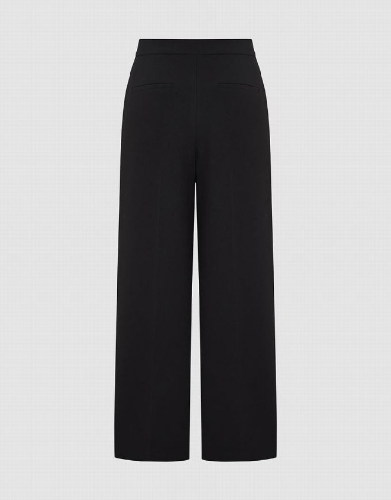 Urban Revivo Tailored Straight Women's Pants Black | VZGLUND-19